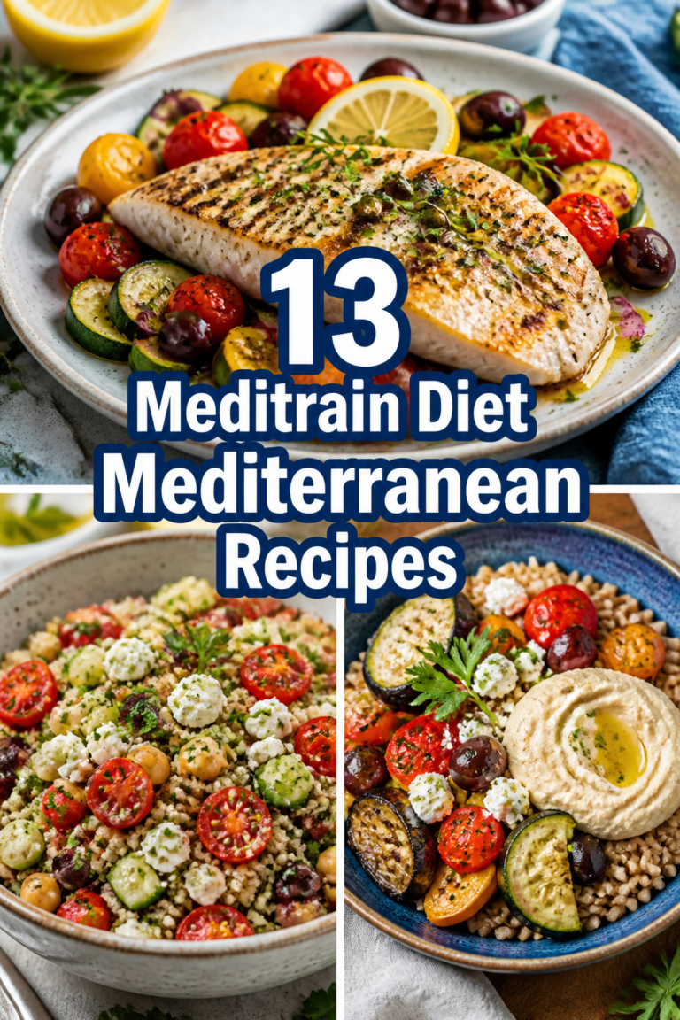 🍔 13 Meditrain Diet Mediterranean Recipes