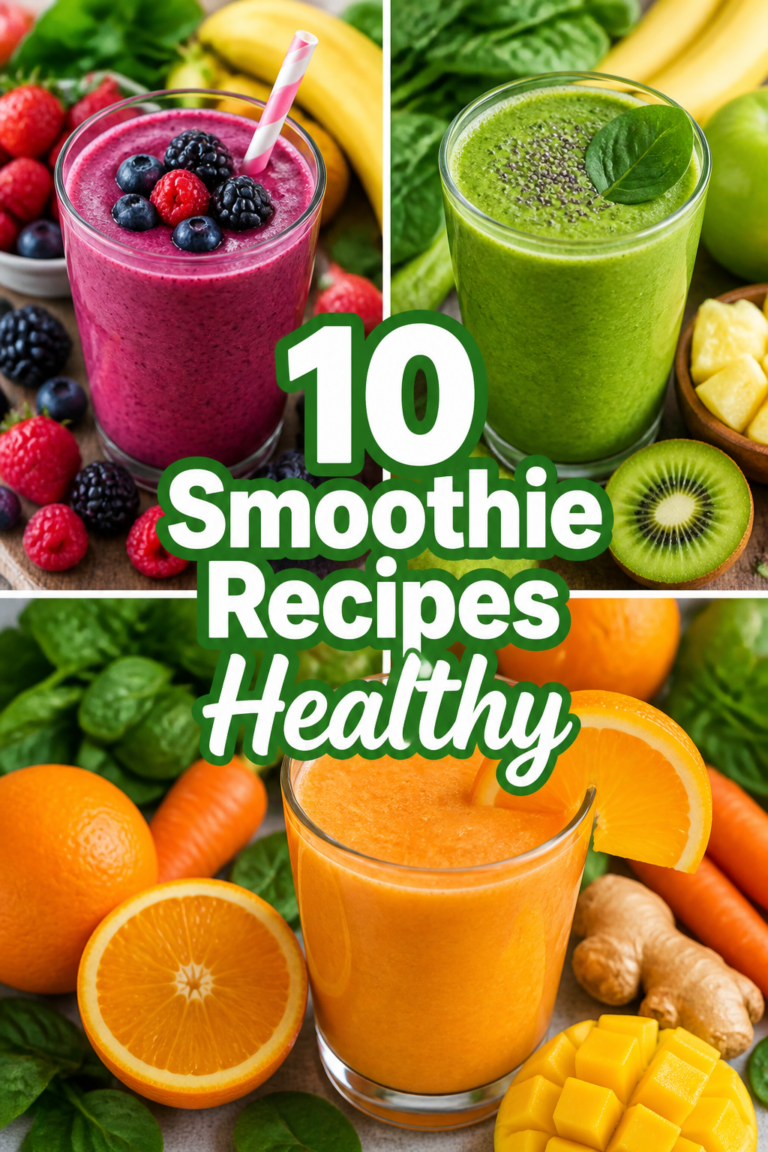 🍓 10 Smoothie Recipes Healthy