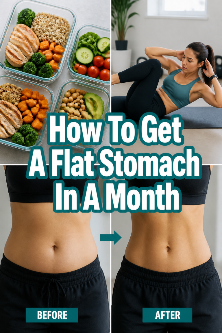 How To Get A Flat Stomach In A Month