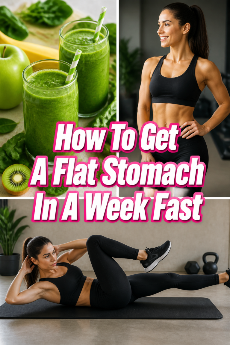 ✨ How To Get A Flat Stomach In A Week Fast