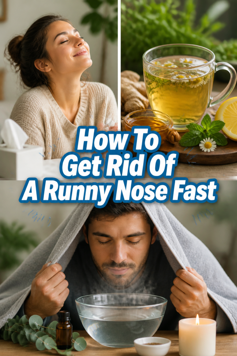 👃 How To Get Rid Of A Runny Nose Fast