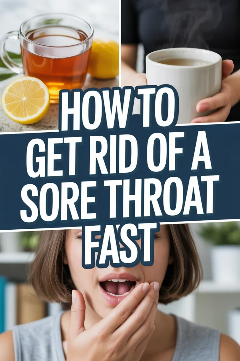 How To Get Rid Of A Sore Throat Fast