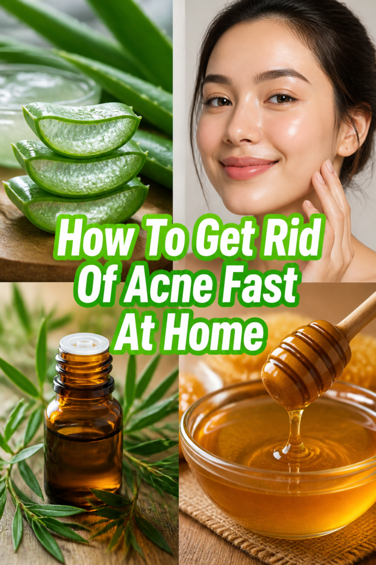 🌿 How To Get Rid Of Acne Fast At Home