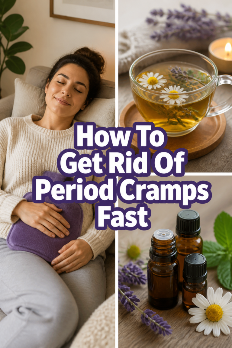 🌸 How To Get Rid Of Period Cramps Fast