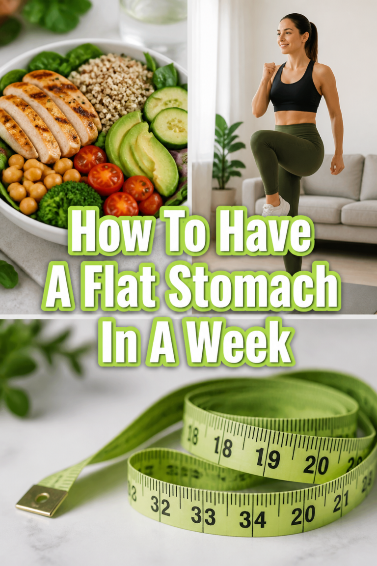 🌿 How To Have A Flat Stomach In A Week