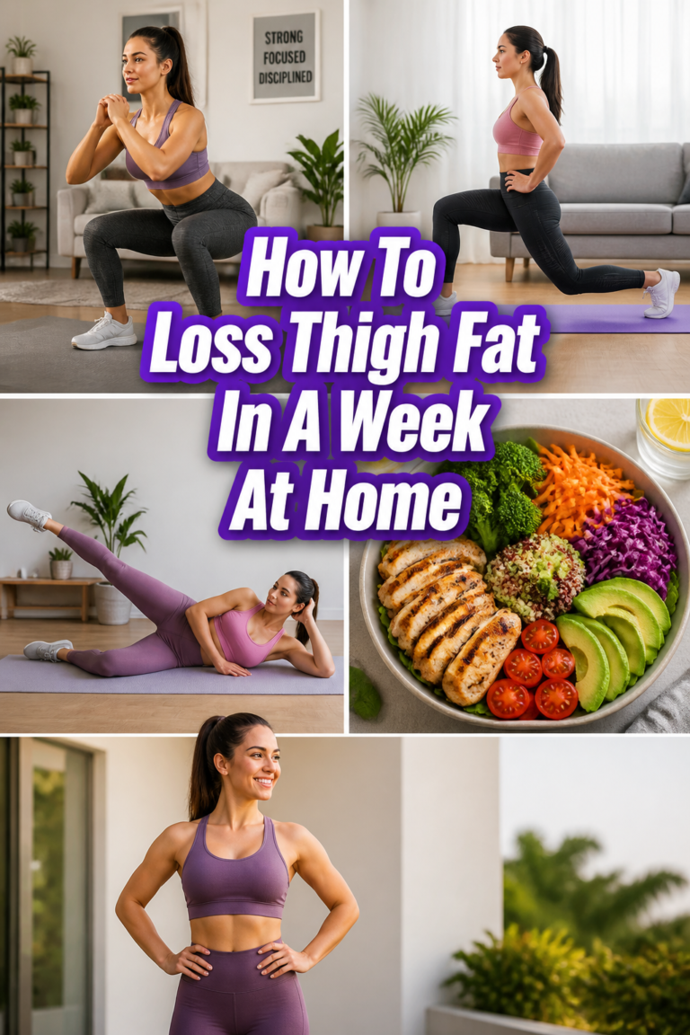 ✨ How To Loss Thigh Fat In A Week At Home