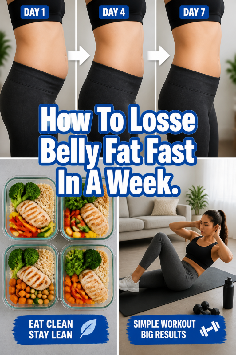 📏 How To Losse Belly Fat Fast In A Week.