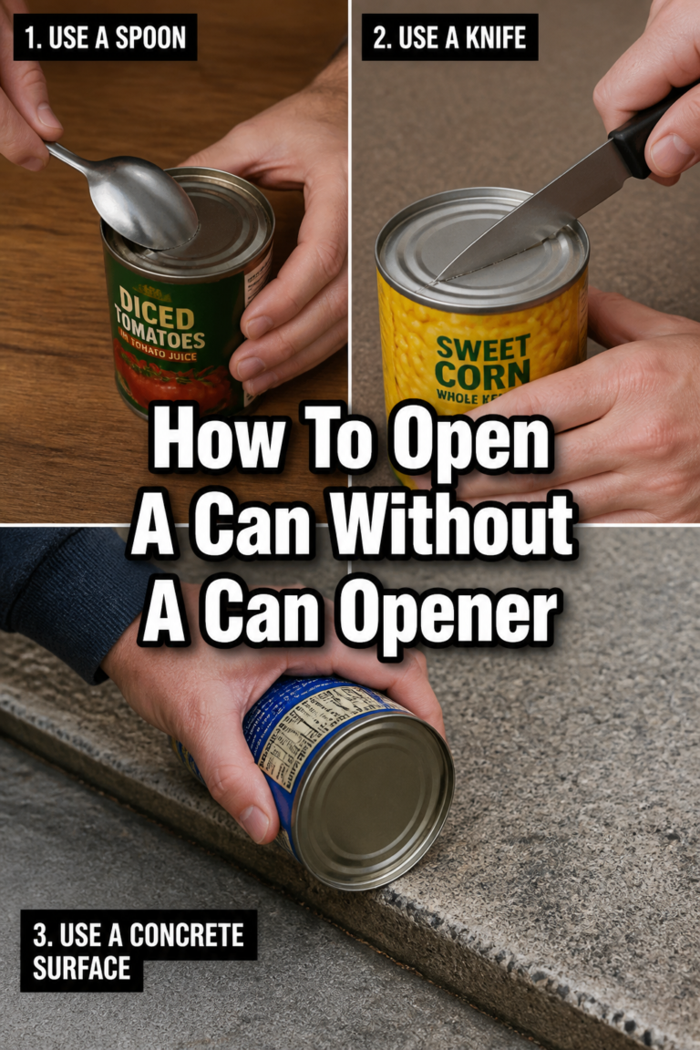 🥫 How To Open A Can Without A Can Opener