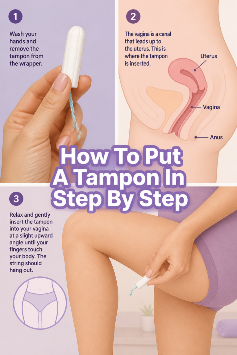🌸 How To Put A Tampon In Step By Step