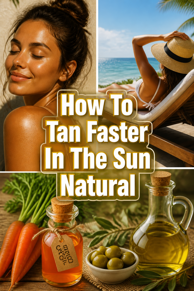☀️ How To Tan Faster In The Sun Natural