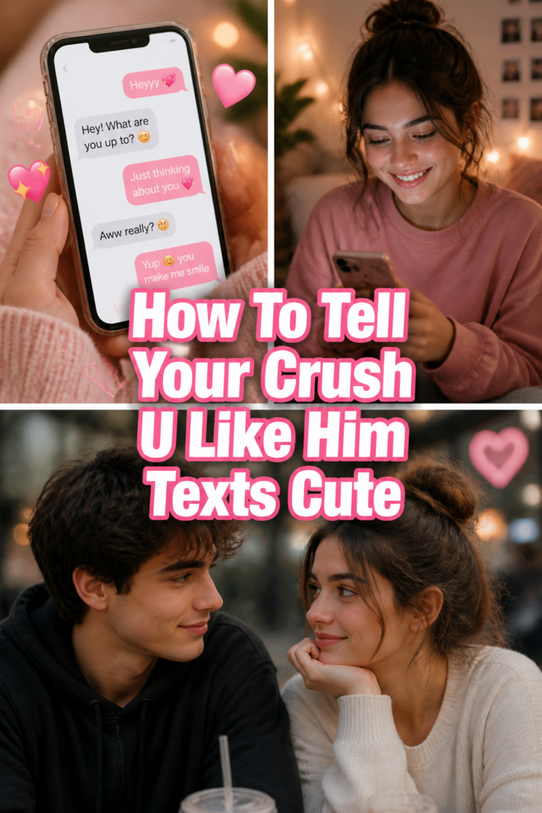 💌 How To Tell Your Crush U Like Him Texts Cute