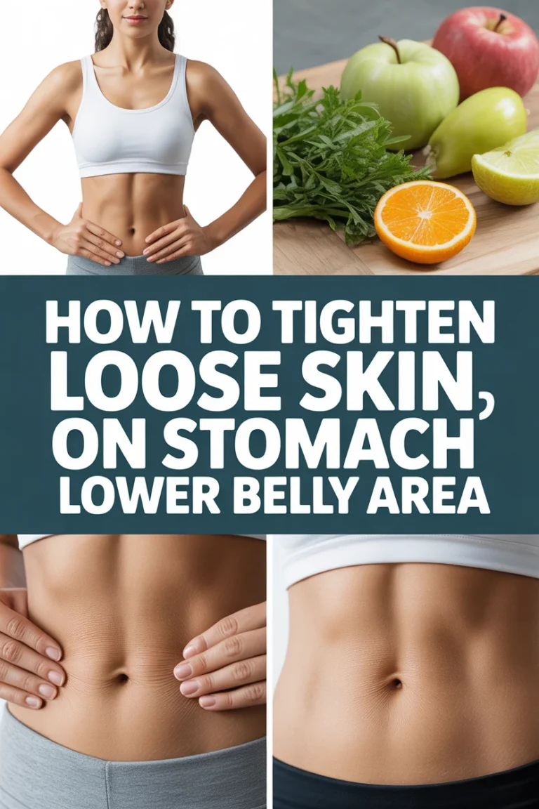✨ How To Tighten Loose Skin On Stomach Lower Belly Area
