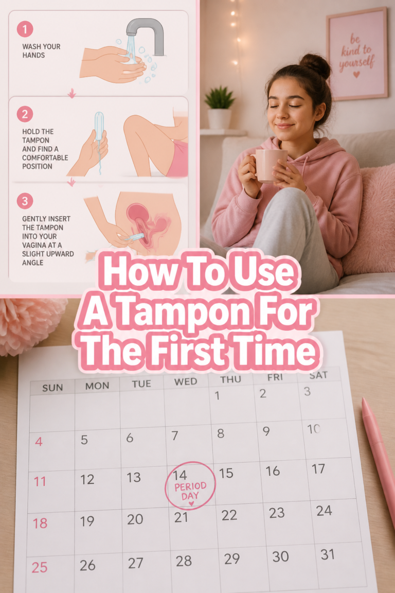 🌸 How To Use A Tampon For The First Time