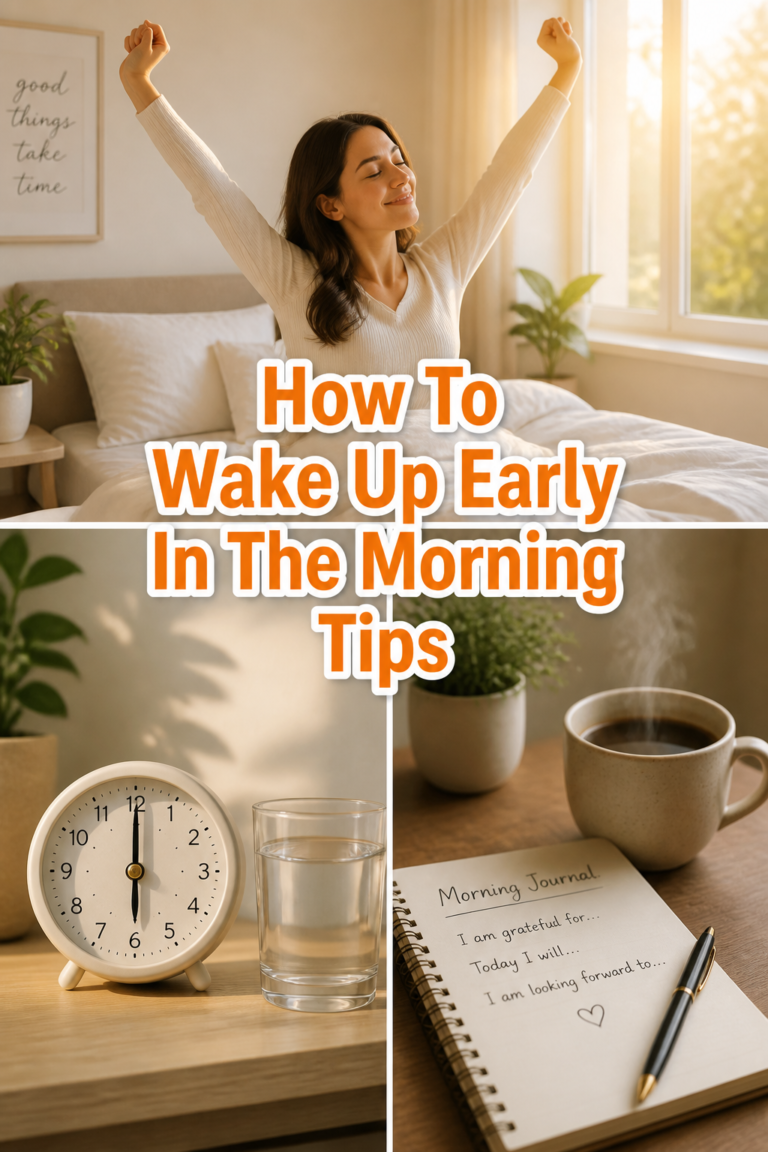 ⏰ How To Wake Up Early In The Morning Tips